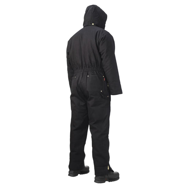 Tough Duck Men's Heavyweight Insulated Hooded Duck Work Coverall WC01 - Black