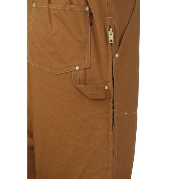 Tough Duck Men's Heavyweight Insulated Hooded Duck Work Coverall WC01 - Brown