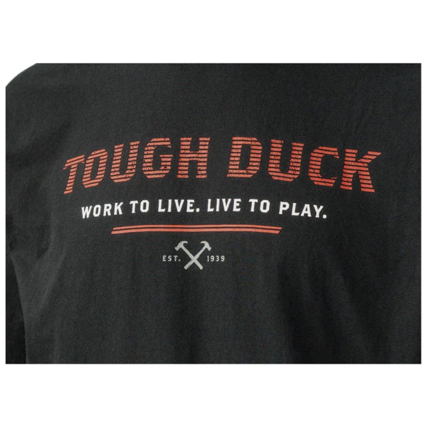 Tough Duck Men's Logo Short Sleeve T-Shirt WT08 - Black