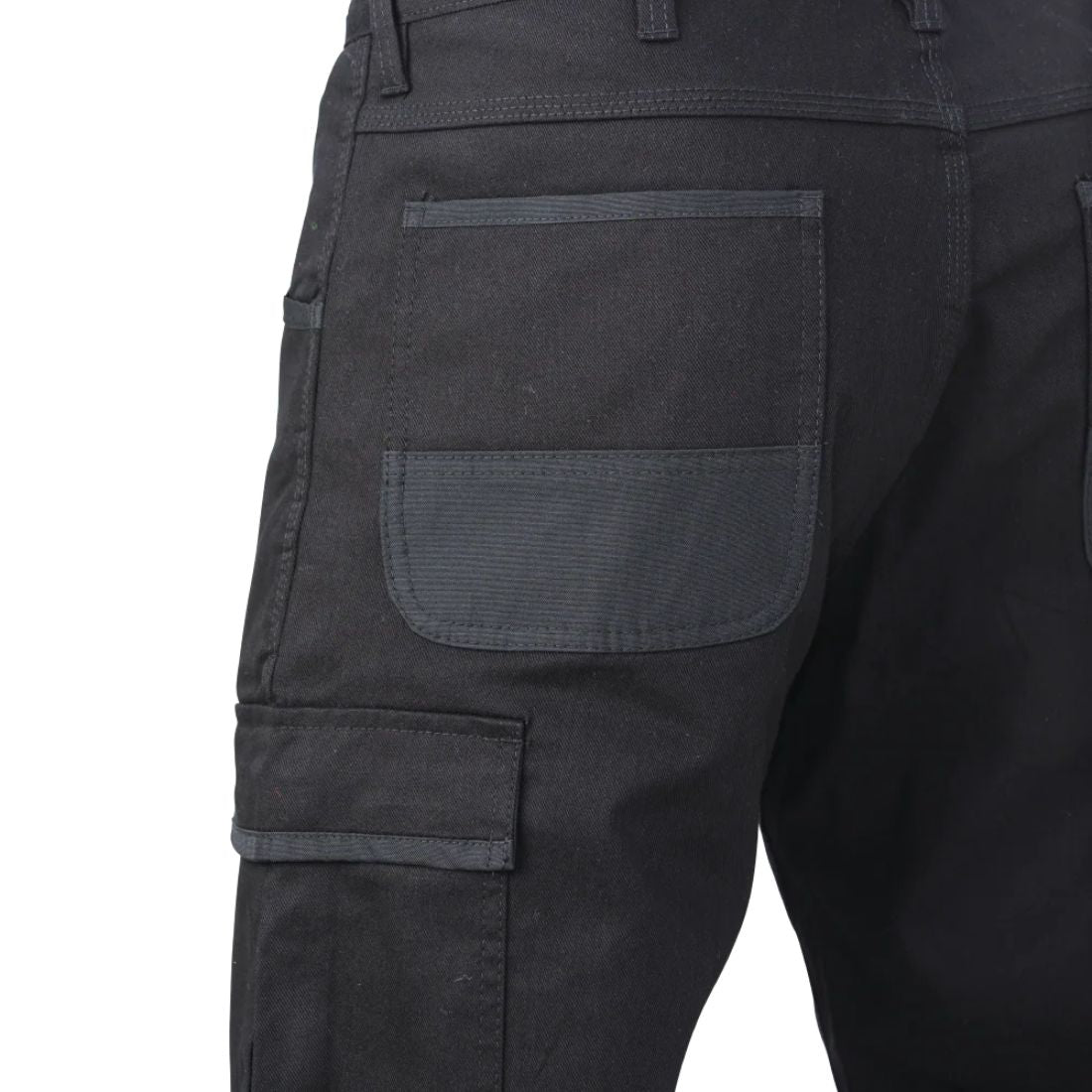 c　S.L.A.C.K. I'm Serious&SWES SWES Tough Duck Men's Relaxed Fit Twill High Visibility Safety Cargo Pants