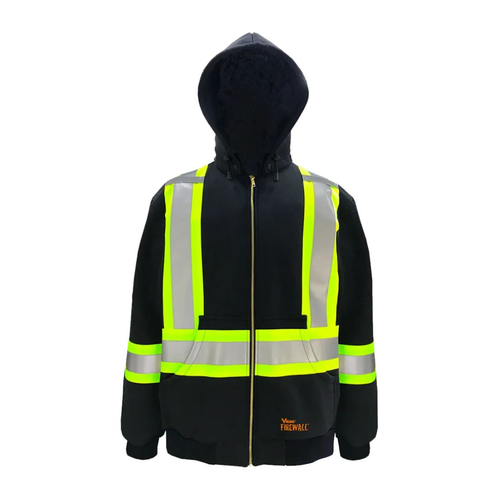 Viking Men's Firewall FR® Hi-Vis Full-Zip Hoodie 64H122200 - Black
