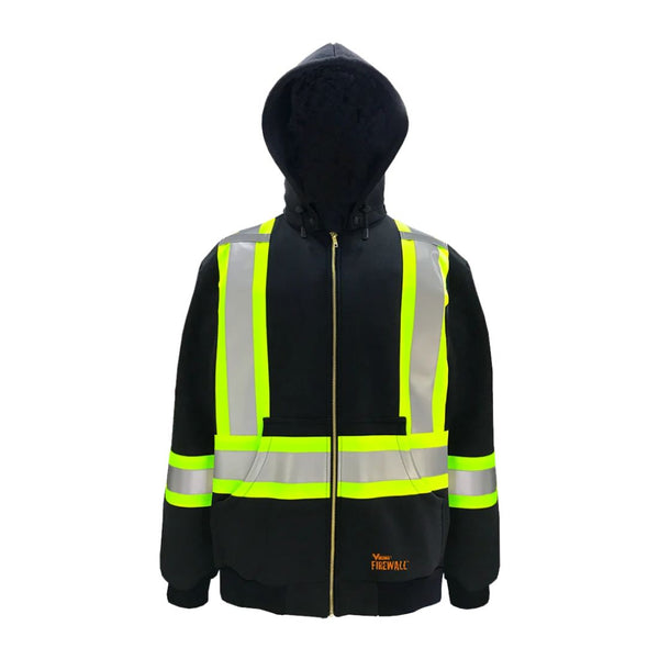 Viking Men's Firewall FR® Hi-Vis Full-Zip Hoodie 64H122200 - Black