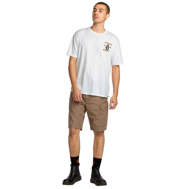 Volcom Men's Enamel Short Sleeve T-Shirt A5032505 - White