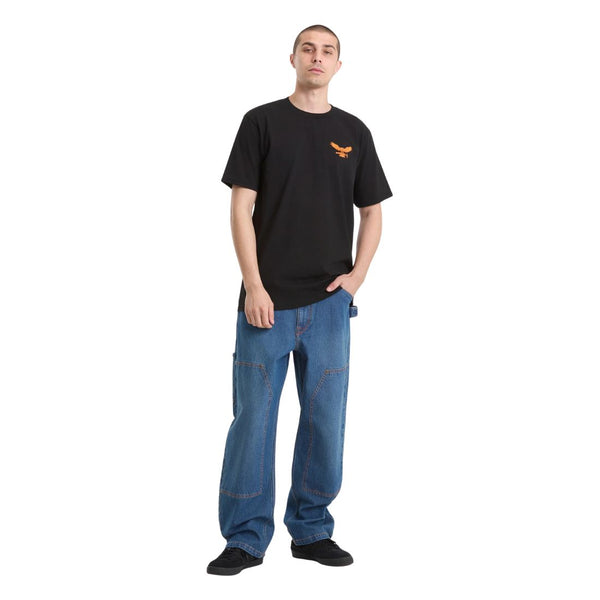 Volcom Men's Hammered Split Short Sleeve T-Shirt A3512605 - Black