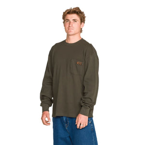 Volcom Men's Overtime Long Sleeve Thermal Work Shirt A5332601