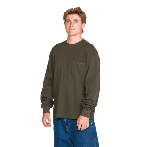 Volcom Men's Overtime Long Sleeve Thermal Work Shirt A5332601