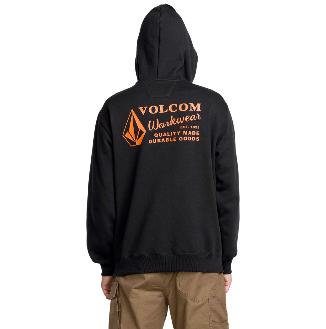 Volcom Men's Graphic Pullover Work Hoodie A4132503 - Black
