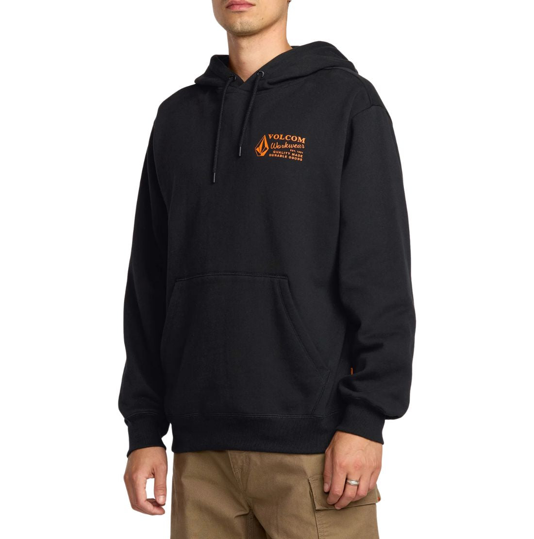 Volcom Men's Graphic Pullover Work Hoodie A4132503 - Black