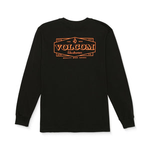 Volcom Men's Heavyweight Long Sleeve Union Work Shirt A3642404 - Black