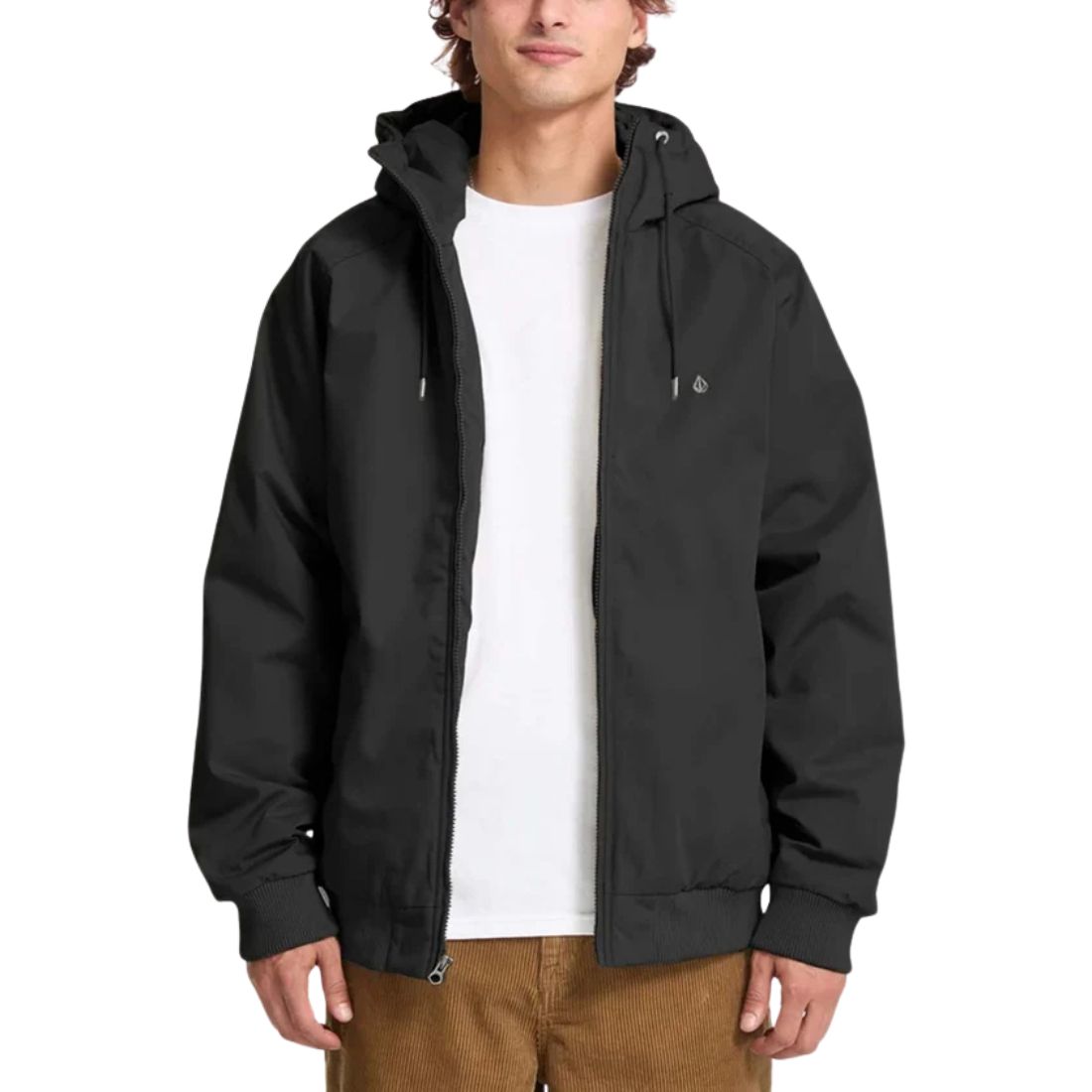 Volcom Men's Hernan 10K Insulated Hooded Jacket A17324408 - Black