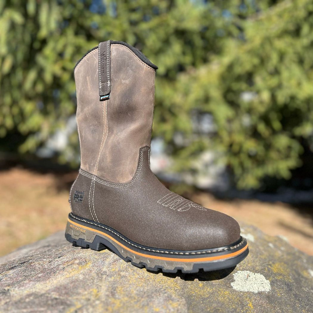 Timberland PRO® True Grit Men's Pull-On Waterproof Composite Toe Safety Boot TB0A5U6Y214 - Brown