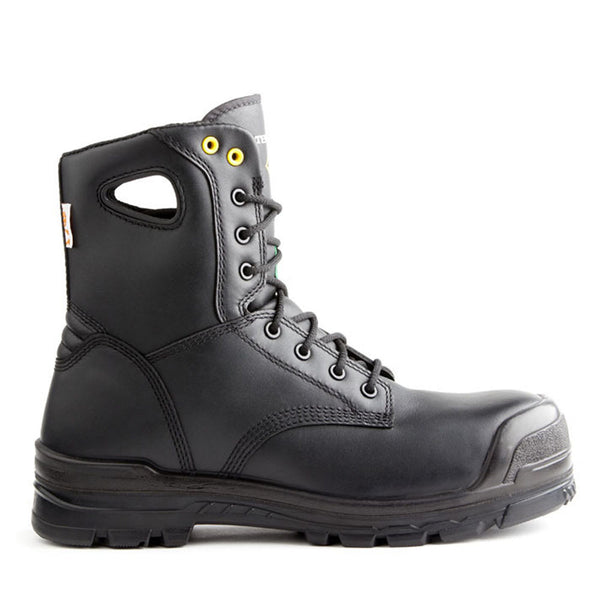Terra Men's 8" Argo Black Waterproof Safety Boot - black