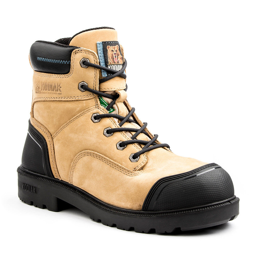 Kodiak Blue Plus 6" Men's Steel Toe Safety Work Boots - taupe