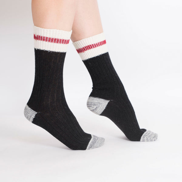 Women's 2PK Wool Blend Work Socks - Red