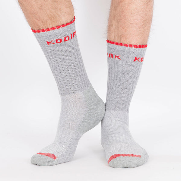 Kodiak Men's 2PK Cotton Crew Sock - Grey