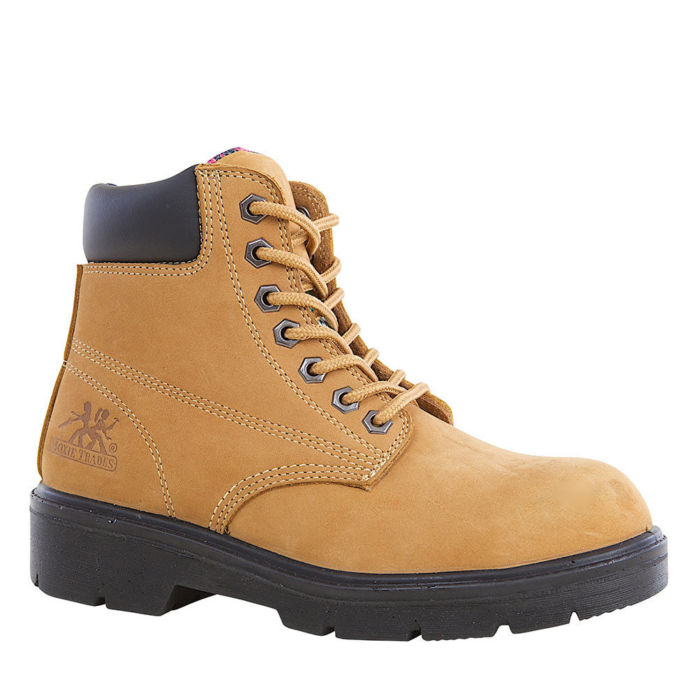 Moxie Alice Women's 6" Steel Toe Work Safety Boot - tan