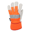 Horizon Hi Vis Cowhide Palm Lined Glove 721601ORTHL - Orange