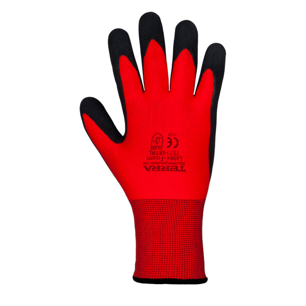 Terra 2PK Latex Foam Acrylic Pile Glove