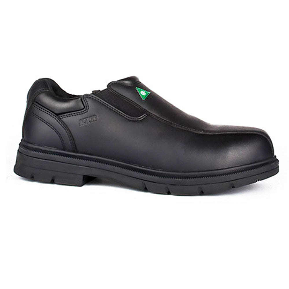 Acton Roosevelt Men's BLACK Slip On Steel Toe Work Shoe