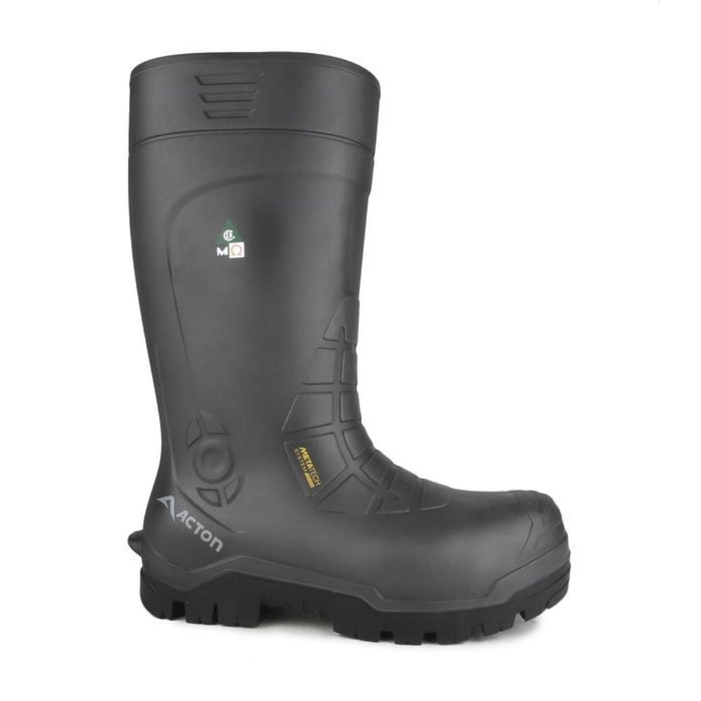 Acton Men's 15" MET Guard Insulated Composite Toe Work Safety Rubber Boots 4155-18 - Grey