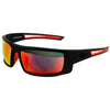 Black Radar Safety Glass with Red Lenses