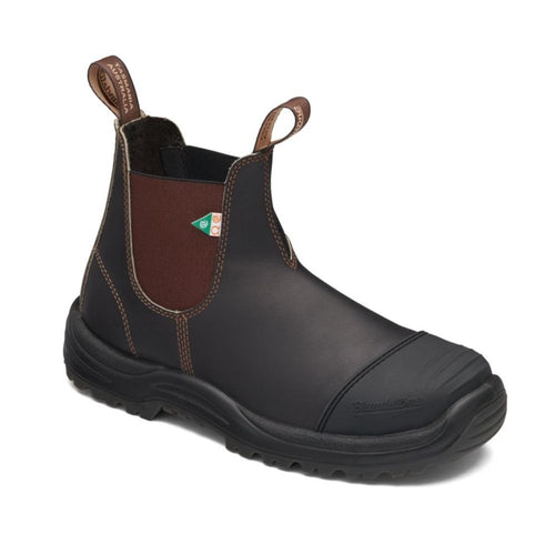 Blundstone 167 - Greenpatch CSA Rubber Toe Cap Unisex Steel Toe Work Boot - Stout Brown