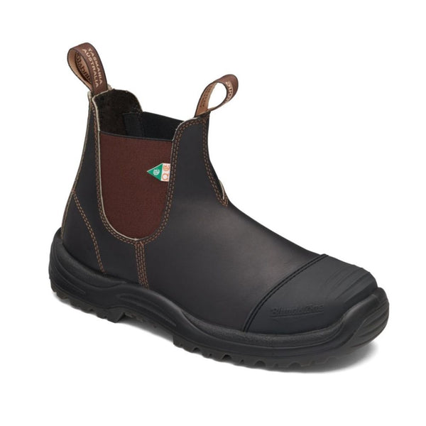 Blundstone 167 - Greenpatch CSA Rubber Toe Cap Unisex Steel Toe Work Boot - Stout Brown