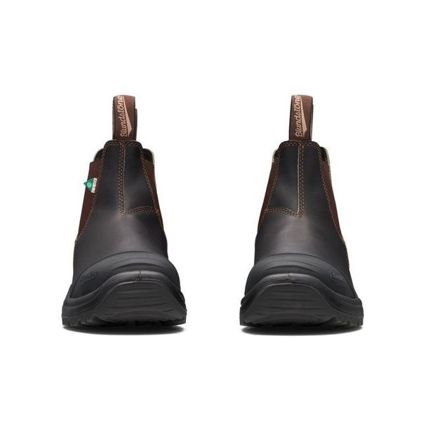 Blundstone 167 - Greenpatch CSA Rubber Toe Cap Unisex Steel Toe Work Boot - Stout Brown