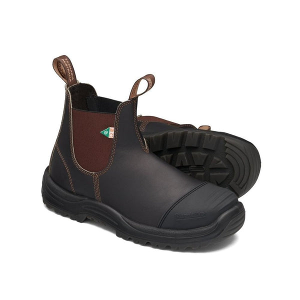Blundstone 167 - Greenpatch CSA Rubber Toe Cap Unisex Steel Toe Work Boot - Stout Brown