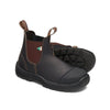 Blundstone 167 Unisex Slip-on Steel Toe Work & Safety Boot with Rubber Toe Cap - Stout Brown