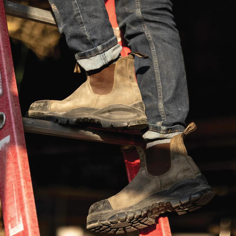 Blundstone 962 XFR Unisex Slip-on Steel Toe Work And Safety Boot - Rus ...