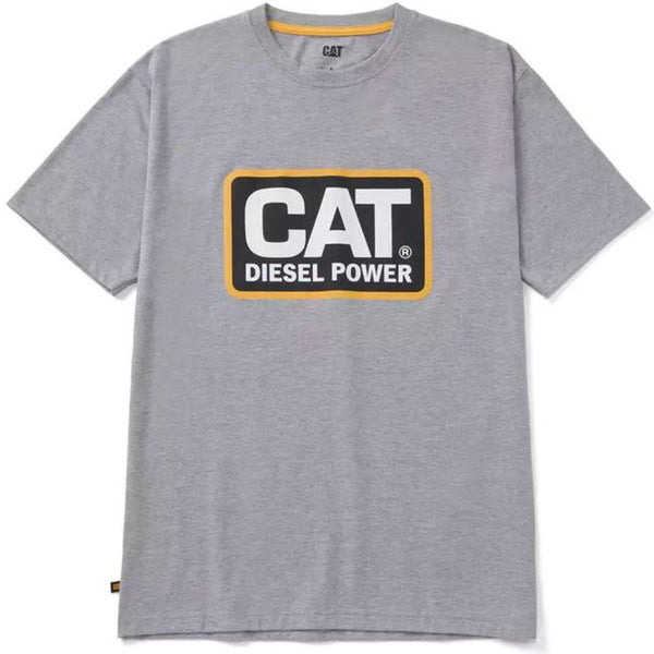 CAT Diesel Power Short Sleeve Men's Work T-Shirt 1510451 - Grey