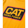 CAT Diesel Power Short Sleeve Men's Work T-Shirt 1510451- Yellow