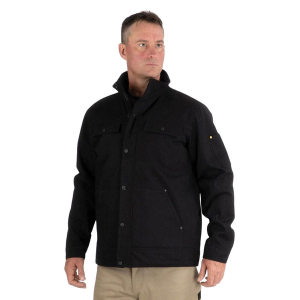 CAT Men's Insulated Utility Winter Work Jacket - 1310132 Black | Work ...