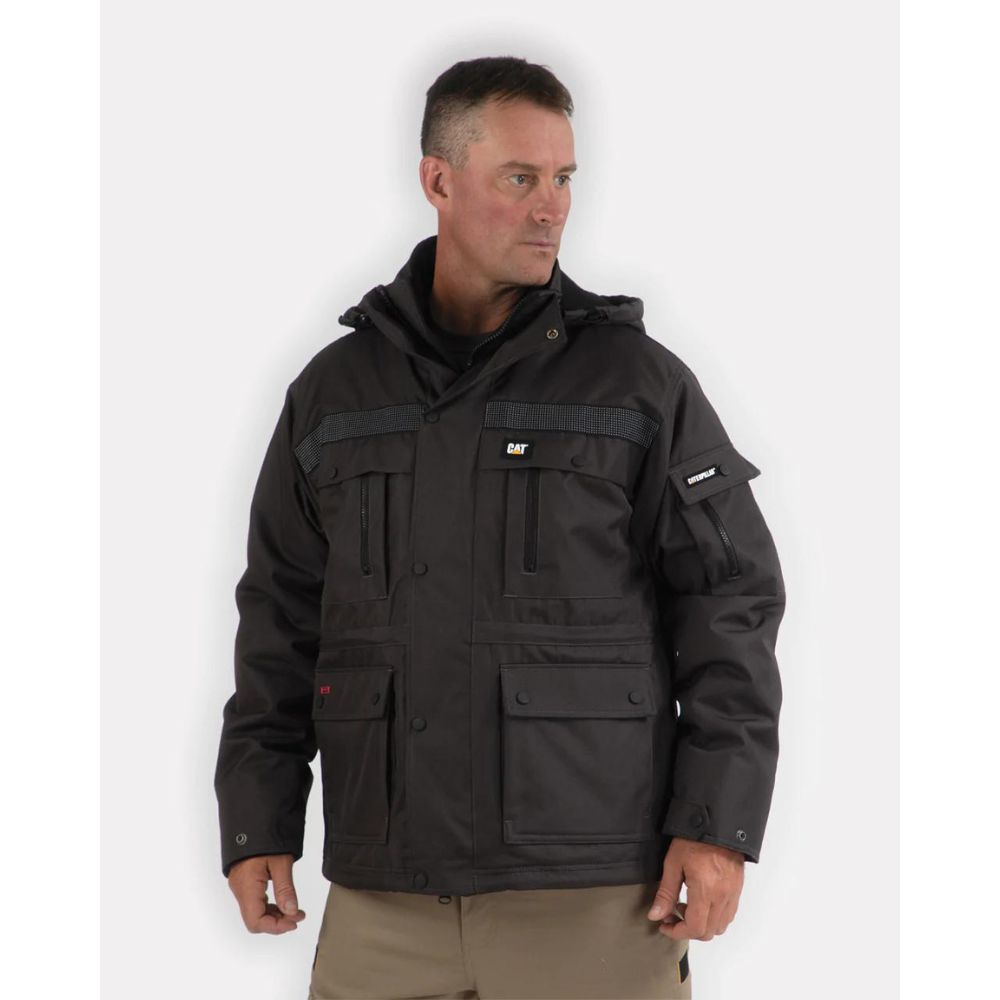 CAT Men's Insulated Work Winter Parka -  Graphite W11432