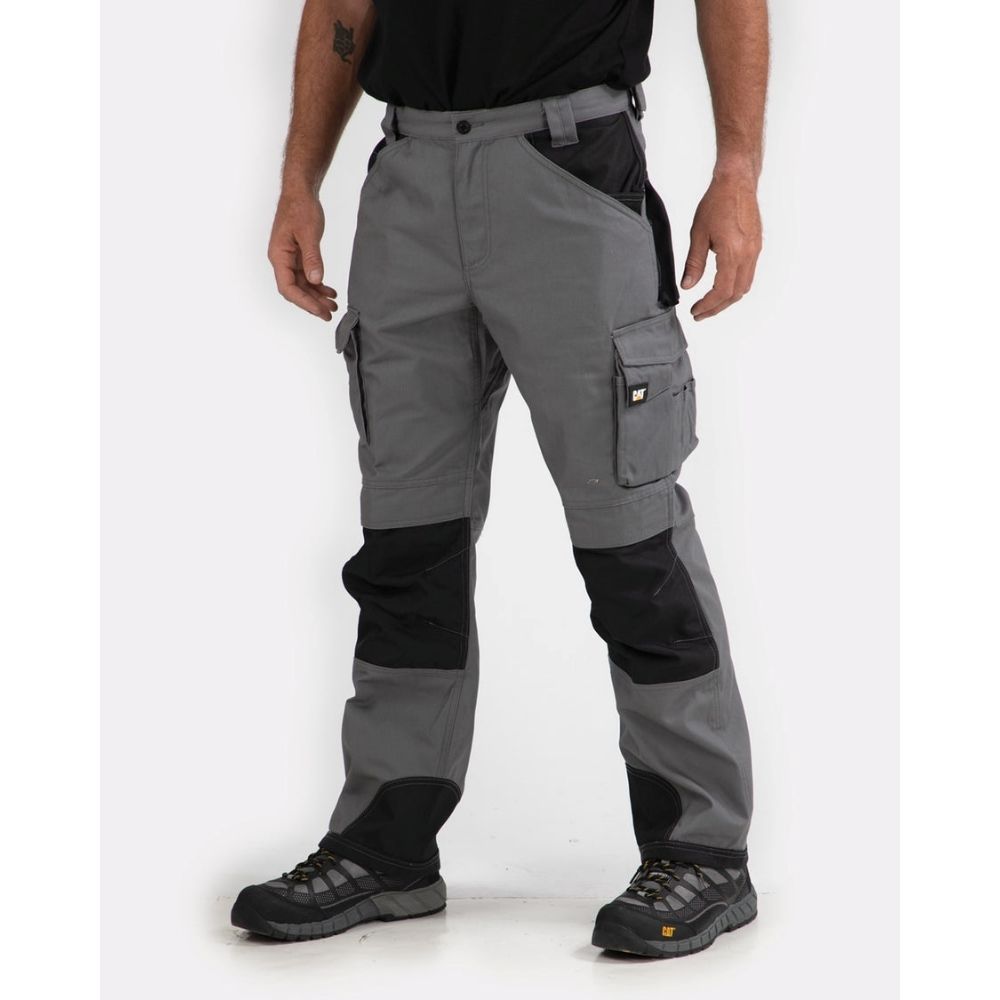 CAT Men's Trademark Work Pants - Dark Grey C172 | Work Authority