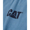 CAT Trademark Banner Long Sleeve Work Shirt - Heather Blue 1510034