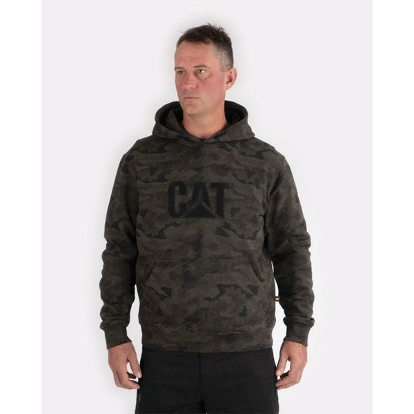 CAT Trademark Men's Hooded Work Sweater - Camo W10646