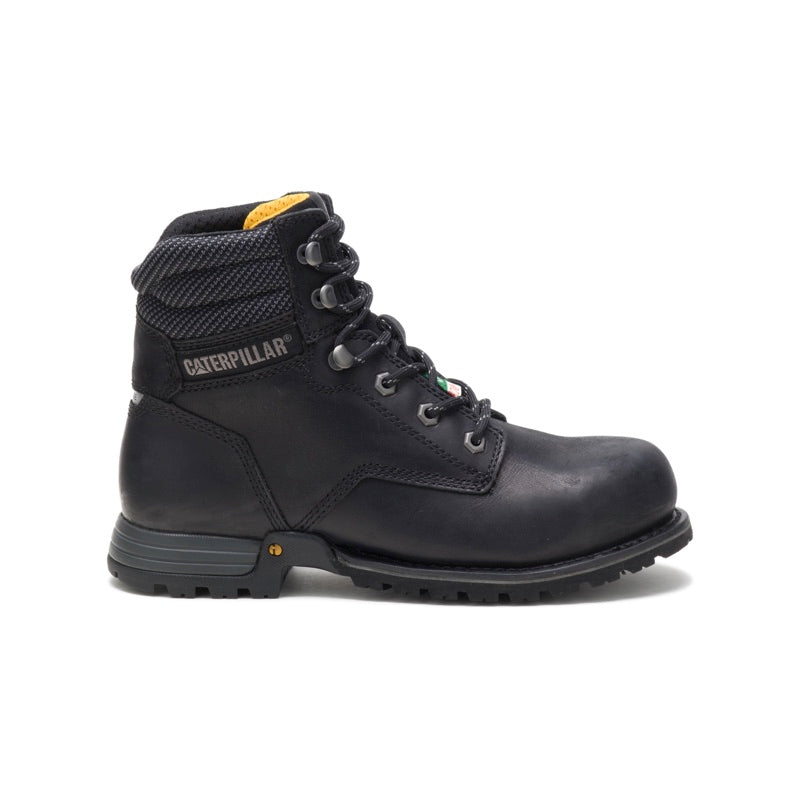 Cat black steel toe boots store