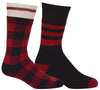 Men's Kodiak Wool Blend Work Socks 2PK - Red 536672