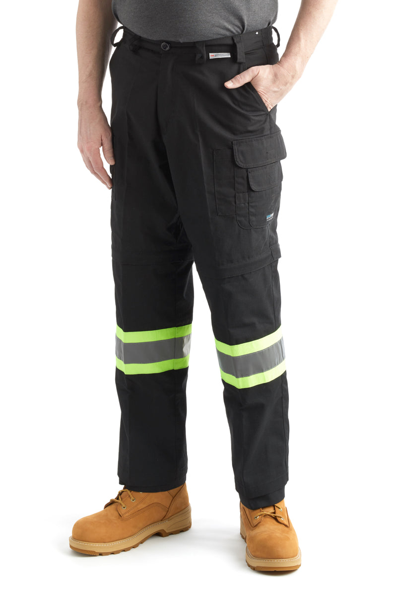 Men Cargo Pants Slim Fit Stretch Jogger Waterproof Outdoor Trousers with 6  Pockets by PULI