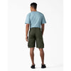 Dickies 11" Relaxed Fit FLEX Tough Max™ Men's Duck Cargo Work Shorts DX902 - Olive Green
