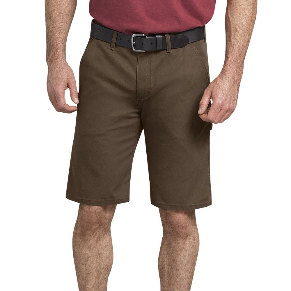 Dickies 11" Tough Max™ Men's Duck Carpenter Work Shorts DX802 - Brown