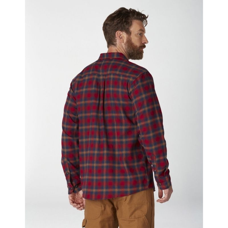 Men's Flex Flannel Long-Sleeve Shirt Dickies Red/Black