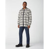 Dickies Men's Sherpa Lined Flannel Shirt Jacket with Hydroshield TJ210 - Grey Plaid