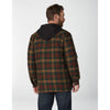 Dickies Men's Hooded Flannel Shirt Jacket with Hydroshield TJ211 - Green Plaid