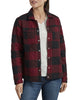 Dickies Women's Quilted Shirt Jacket FJ075RAP - Black/Red