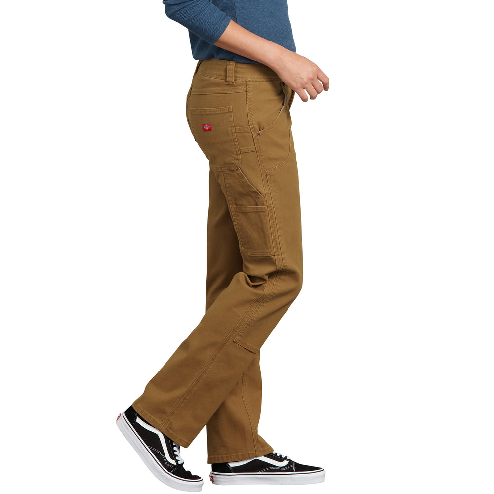 Dickies Women's Stretch Double Front Cargo Work Pant - brown