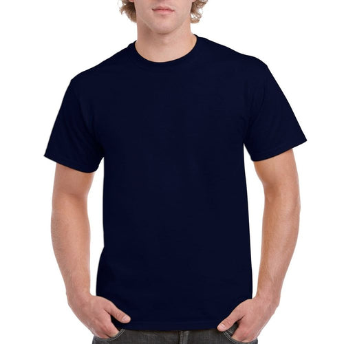 Men's Short Sleeve Crew Neck T-Shirt - NAVY from the front