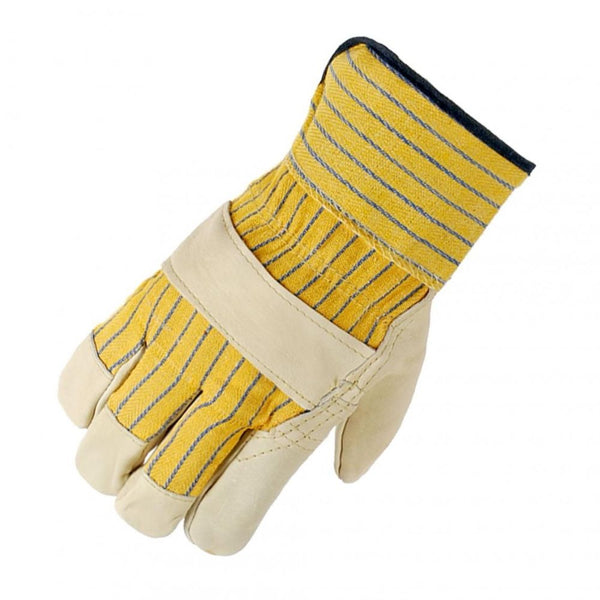 Horizon Men Black/Yellow Textured Latex Coated Work Gloves Extra